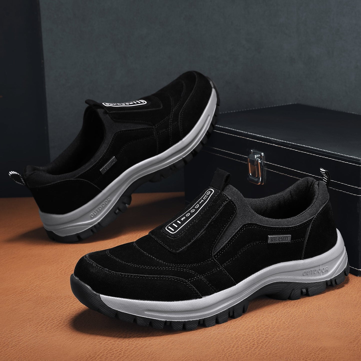 Early Summer 49% Off🔥 Men's Waterproof Orthopedic Slip-on Walking Shoes