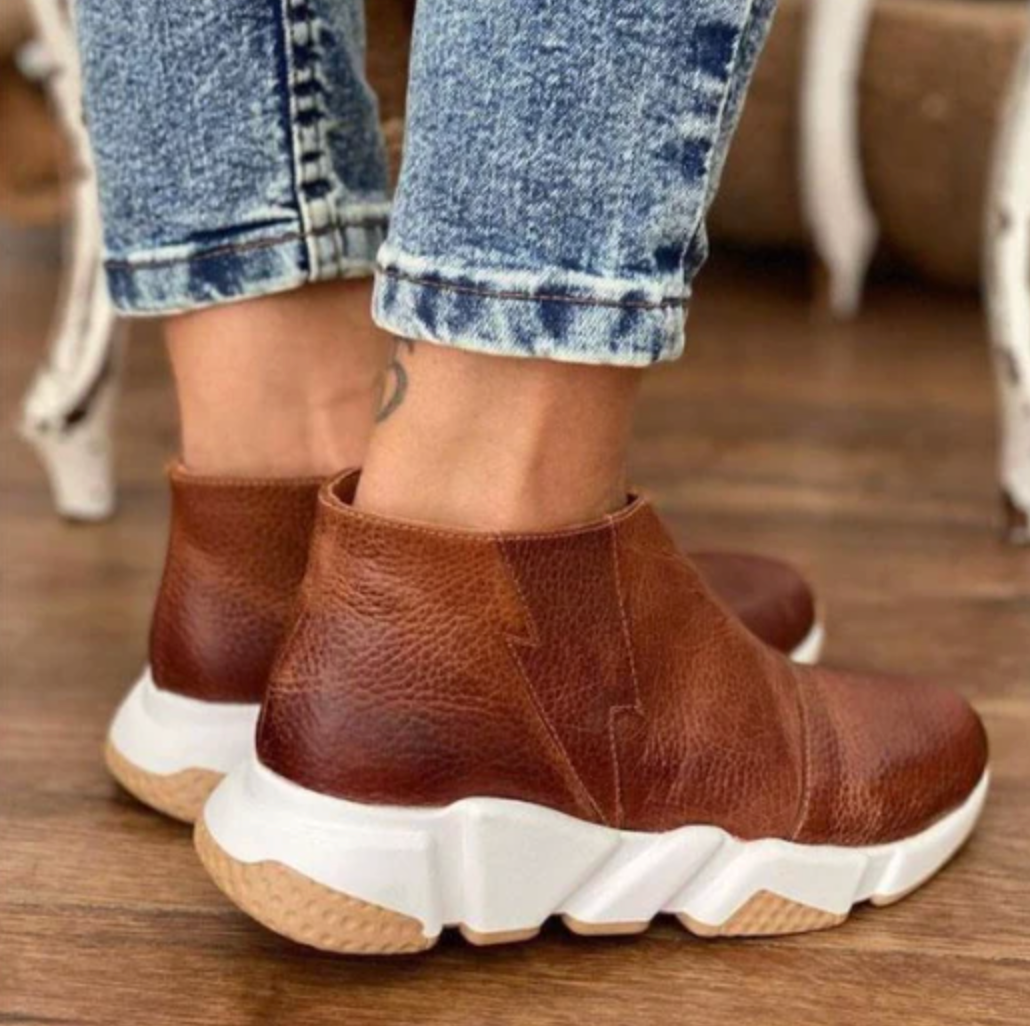 HOT SALE 45% OFFđ„Women's Premium Leather Ankle Boots, Comfy Walking Boots