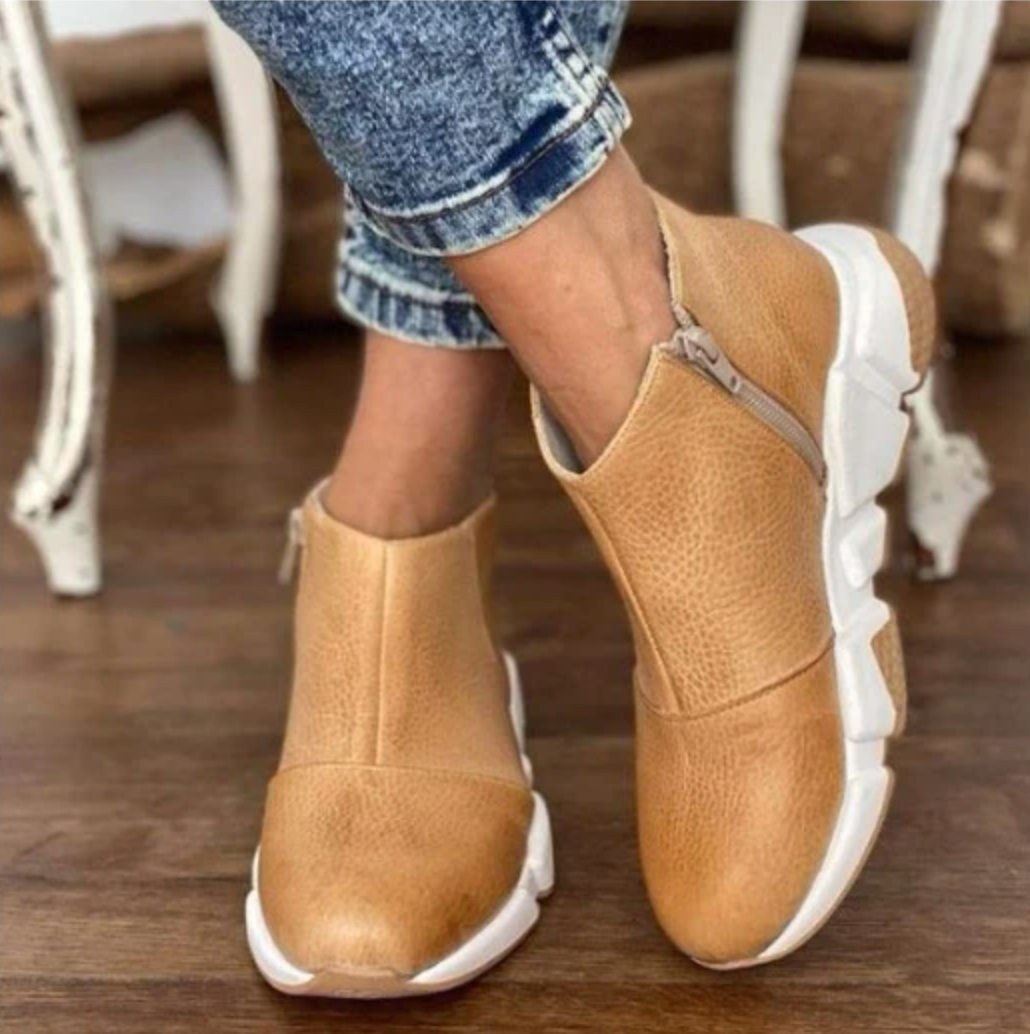 HOT SALE 45% OFFđ„Women's Premium Leather Ankle Boots, Comfy Walking Boots