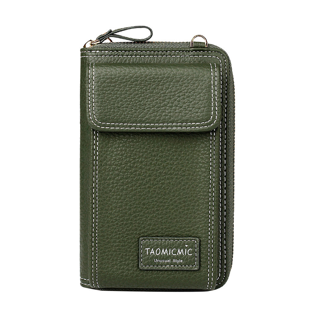 Essential Mobile Phone Leather Clutch Bag