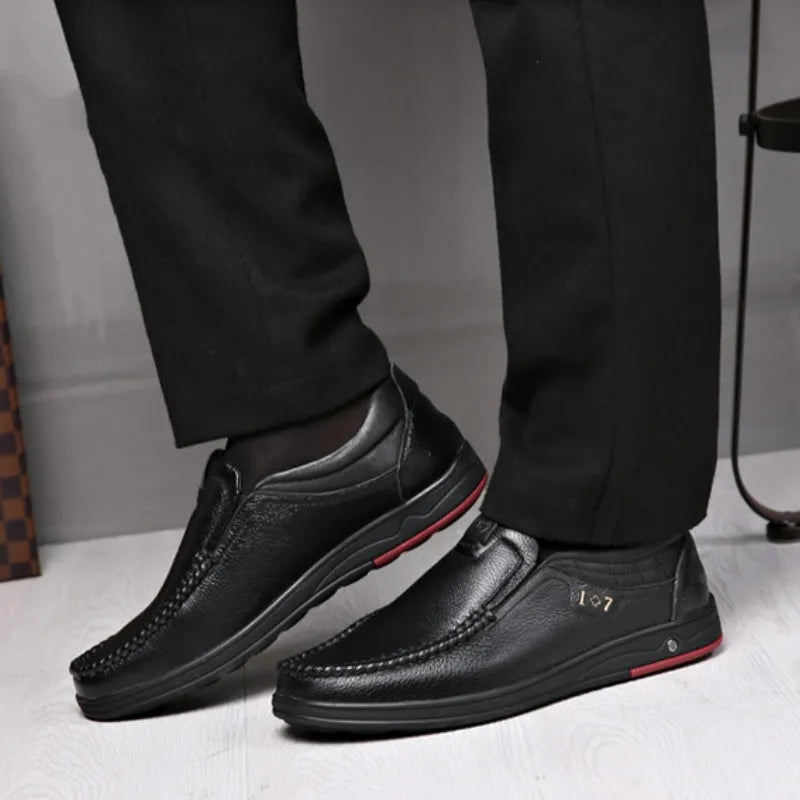 2024 Men's Orthopedic Walking Shoes, Business Leather Oxfords Shoes