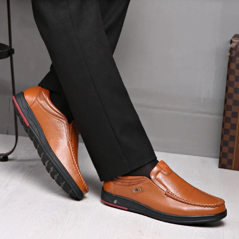 2024 Men's Orthopedic Walking Shoes, Business Leather Oxfords Shoes