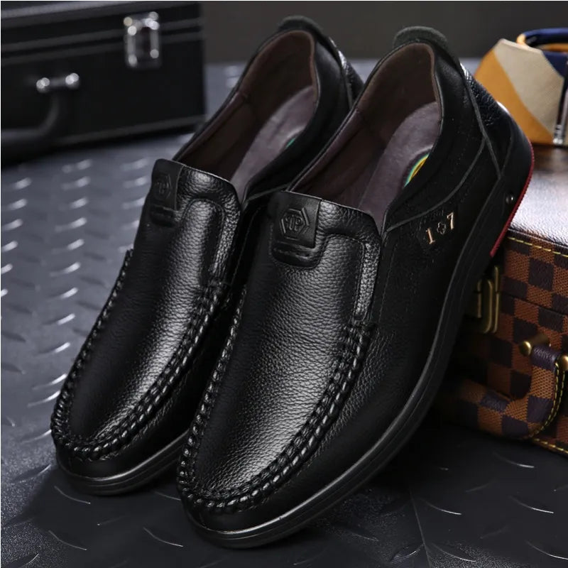 2024 Men's Orthopedic Walking Shoes, Business Leather Oxfords Shoes