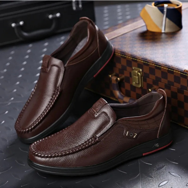 2024 Men's Orthopedic Walking Shoes, Business Leather Oxfords Shoes