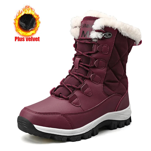 🔥Last Day Promotion 50% OFF 🔥Women's Winter Fashionable Fleece-Lined Warm Snow Boots
