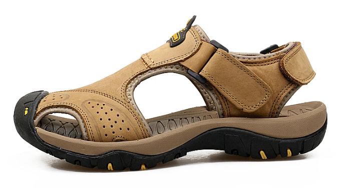 2024 Men's Outdoor Leather Orthopedic Sandals Loafers