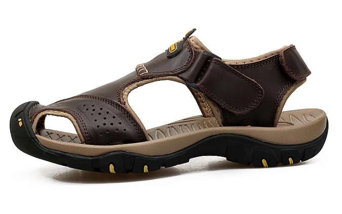 2024 Men's Outdoor Leather Orthopedic Sandals Loafers