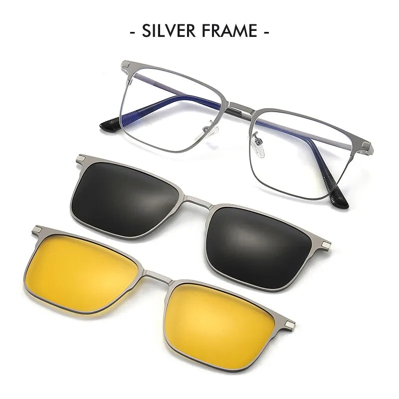 3-in-1 Magnetic Polarized Sunglasses