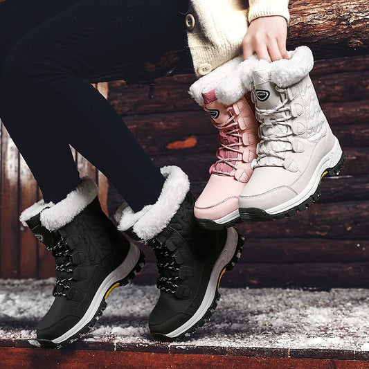 🔥Last Day Promotion 50% OFF 🔥Women's Winter Fashionable Fleece-Lined Warm Snow Boots