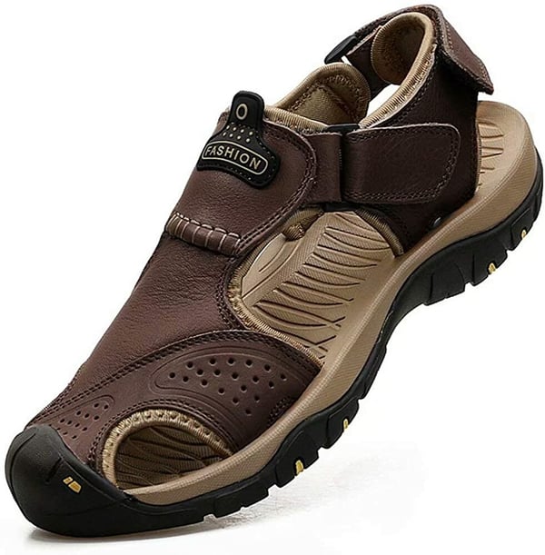 2024 Men's Outdoor Leather Orthopedic Sandals Loafers