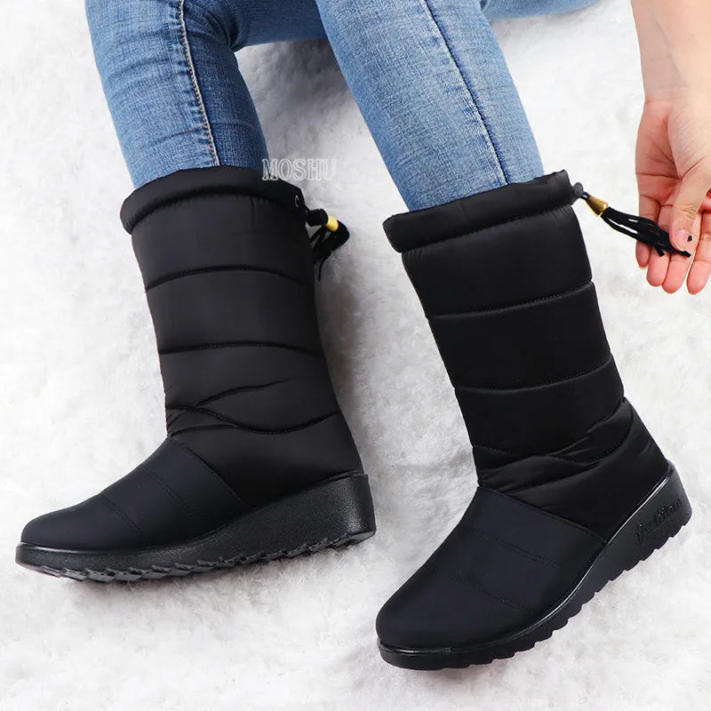 Women Lightweight Waterproof Winter Snow Boots