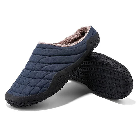 Men’s Cozy Orthopedic Slip-On Slippers — Warmth & Support, Indoors & Out