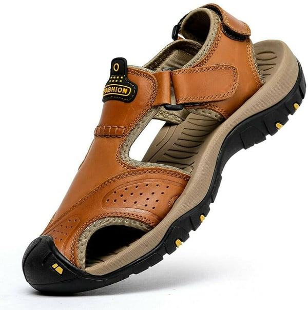 2024 Men's Outdoor Leather Orthopedic Sandals Loafers