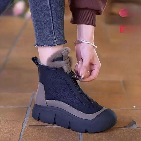 HOT SALE 45%🎁 Women's Waterproof Warm Zipper Snow Boots