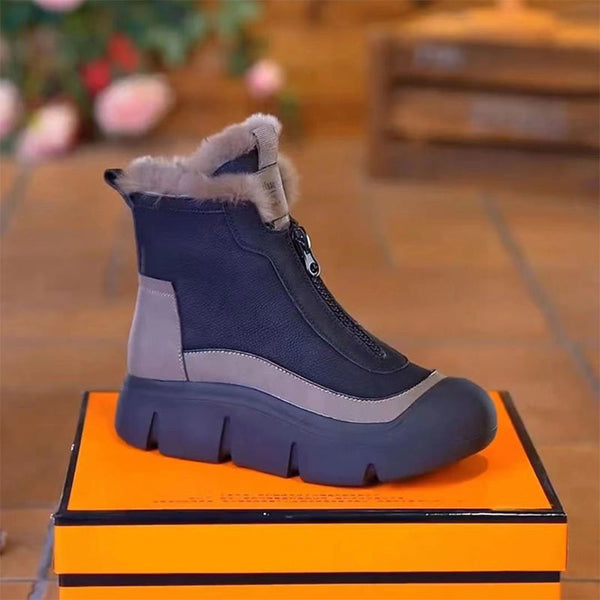 HOT SALE 45%🎁 Women's Waterproof Warm Zipper Snow Boots