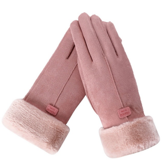 Cozy And Stylish Plush Touch Sensitive Winter Gloves